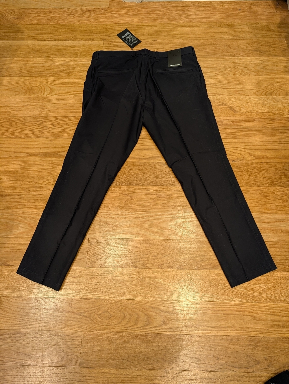 J.Lindeberg Elof Tight Fit Light Poly Pants Navy 36x30 NWT - Picture 5 of 7
